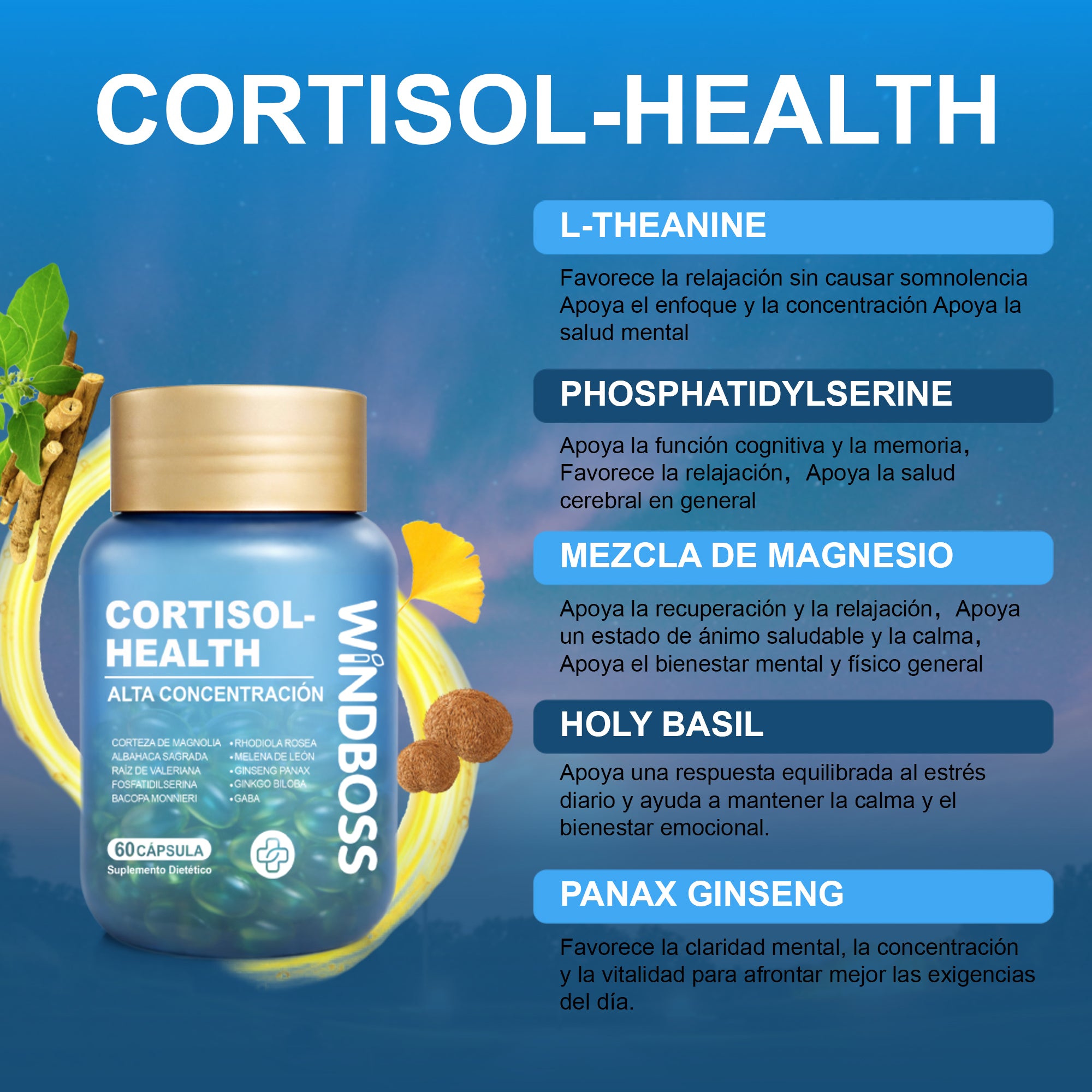 Combo Cortisol Support Multivitamin and Myo-Inositol – Extra Strength